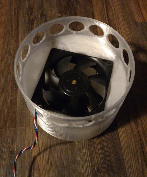 Byr Kanatsız Fan için 120mm Fan - Versiyon 2 (Plastik Aparattır!!!) 3D - Resim 4