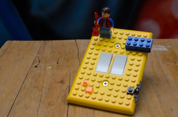 Byr Lego Uyumlu Işık Anahtarı Kapağı (Sadece Plastik Aparattır!!!) 3D