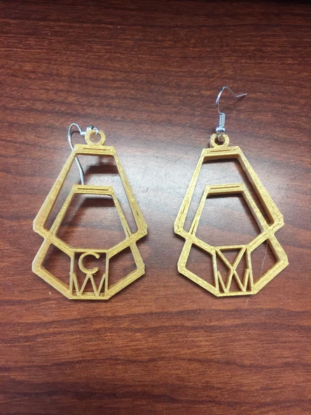 Byr kız kardeş Küpe (Plastik Aparattır!!!) 3D - 4