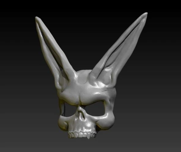 Byr CreepsMcPasta Maskesi (Sadece Plastik Aparattır!!!) 3D - Resim 2