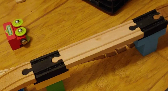 Byr Duplo'dan Ahşap Tren Rayına Adaptör (Sadece Plastik Aparattır!!!) 3D - Resim 3