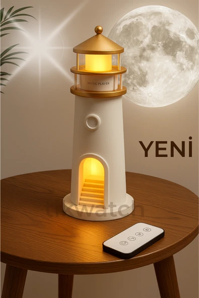 Deniz Fenere Gece Lambası Speaker Ay Işığı Yansıtma