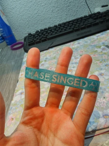 Byr Sakin olun ve şarkı söyleyen bileklik kovalamayın (Plastik Aparattır!!!) 3D ürün görseli