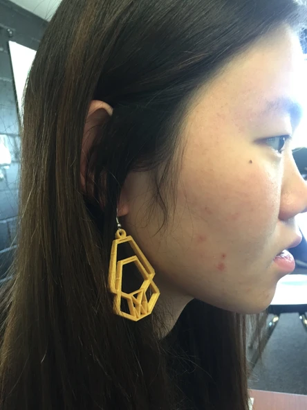 Byr kız kardeş Küpe (Plastik Aparattır!!!) 3D - 2