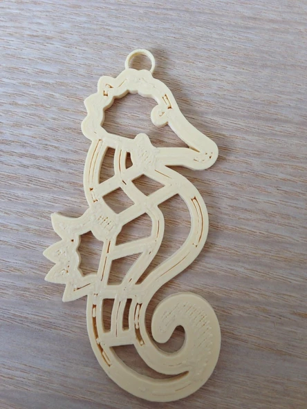 Byr Deniz atı zincir kolye (Plastik Aparattır!!!) 3D - Resim 2