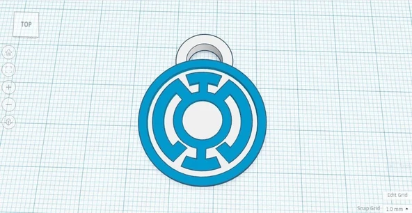 Byr Mavi Fener Anahtarlık (Plastik Aparattır!!!) 3D ürün görseli