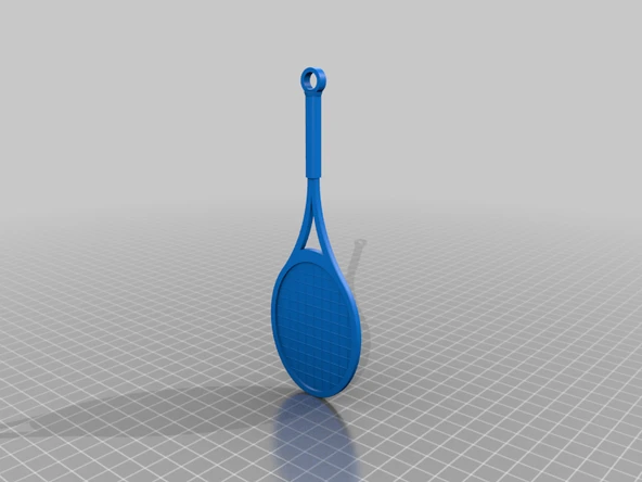 Byr Tenis raketi anahtarlık (Sadece Plastik Aparattır!!!) 3D - Resim 3