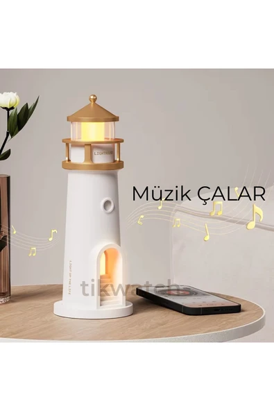 Deniz Fenere Gece Lambası Speaker Ay Işığı Yansıtma - 5