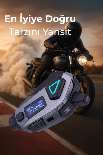 Motorcu Kameralı Kask Kulaklık LCD Ekran FM Radyo 32GB Hafıza Kartı