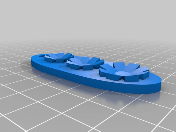 Byr Kama Çiçek Küpe (Sadece Plastik Aparattır!!!) 3D - 2