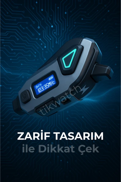 Motorcu Kameralı Kask Kulaklık LCD Ekran FM Radyo 32GB Hafıza Kartı - 5