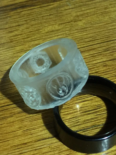 Byr Yıldız Savaşları Sembol Yüzük (Plastik Aparattır!!!) 3D - Resim 2