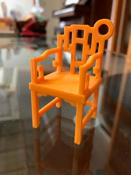 Byr Çin Qing hanedanı koltuk Anahtarlık (Sadece Plastik Aparattır!!!) 3D