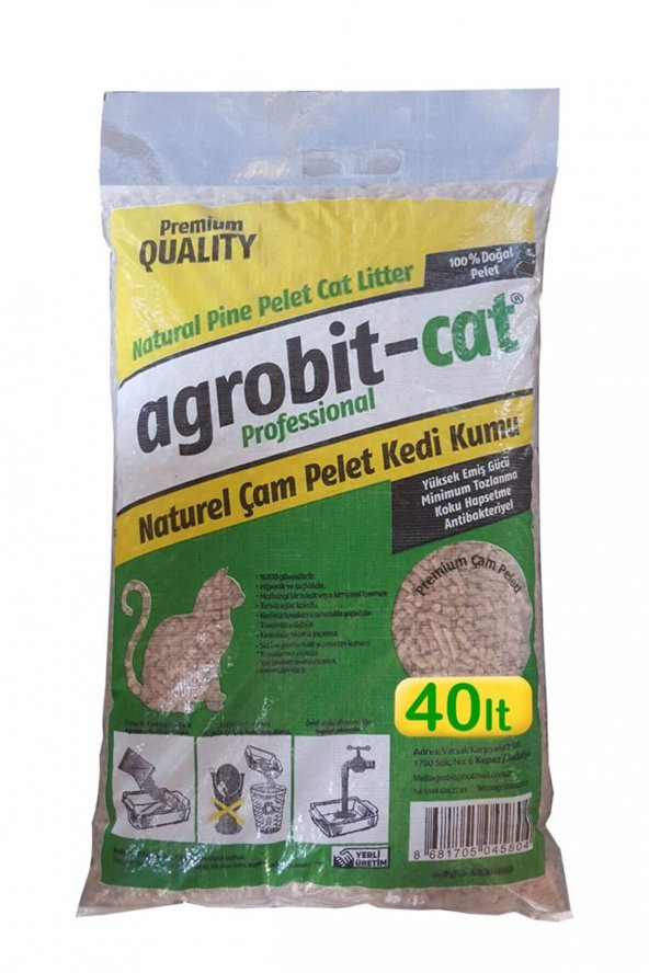 Agrobit Cat Pelet Kedi Kumu 40 lt
