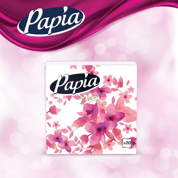 Papia Dekor 20'li Peçete (7 Paket x 20 Yaprak) - 2