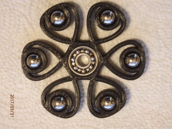 Byr 1/2 "bilyalı rulman fidget spinner - wingnut2k (Plastik Aparattır!!!) 3D - 2