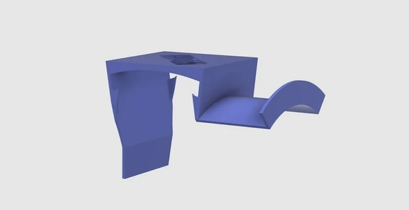 Byr Kabine monte kafa telefon tutucusu (Sadece Plastik Aparattır!!!) 3D