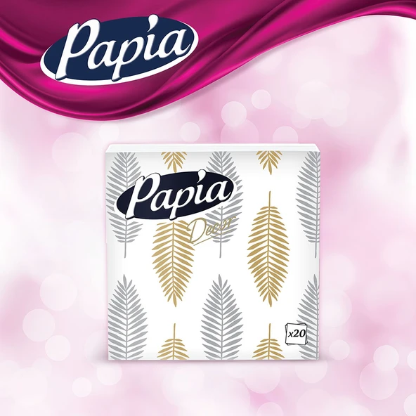 Papia Dekor 20'li Peçete (7 Paket x 20 Yaprak) - Resim 5
