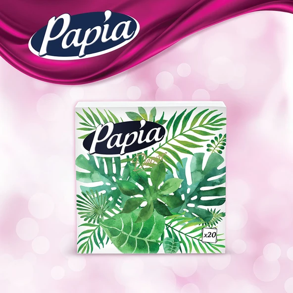 Papia Dekor 20'li Peçete (7 Paket x 20 Yaprak) - Resim 3