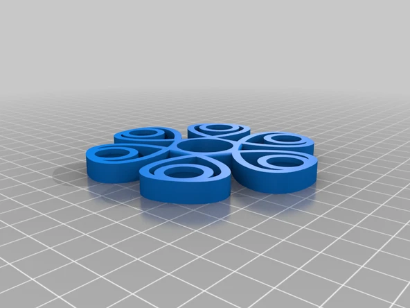 Byr 1/2 "bilyalı rulman fidget spinner - wingnut2k (Plastik Aparattır!!!) 3D - 3