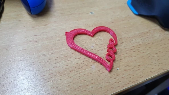 Byr Aşk Kalp Kolye (Plastik Aparattır!!!) 3D - Resim 4