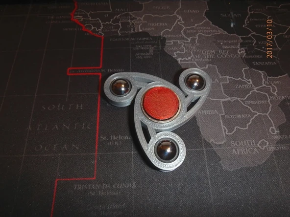 1/2 "bilyalı rulman fidget spinner - wingnut2k #9 (Plastik Aparattır!!!)