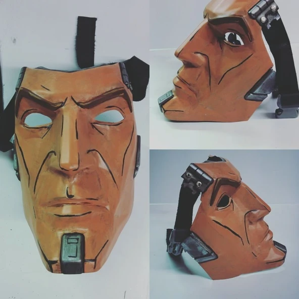Byr Borderlands Yakışıklı Jack Maskesi temizlendi (Plastik Aparattır!!!) 3D - 3