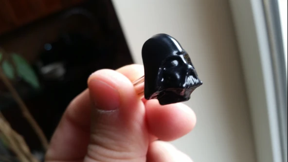 Lord Darth Vader Yıldız Savaşları gömlek kol düğmesi (Plastik Aparattır!!!) - 2