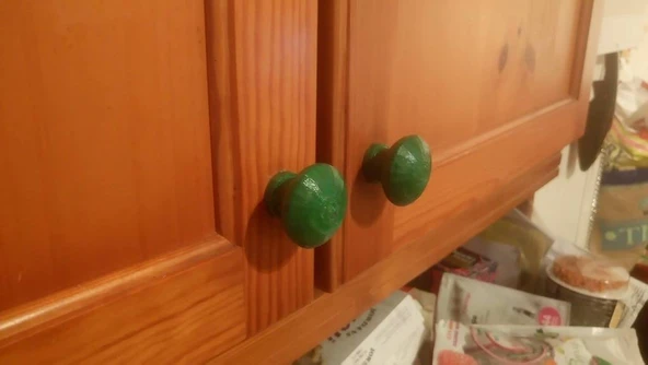 Byr Mutfak Dolabı Düğmesi (Sadece Plastik Aparattır!!!) 3D