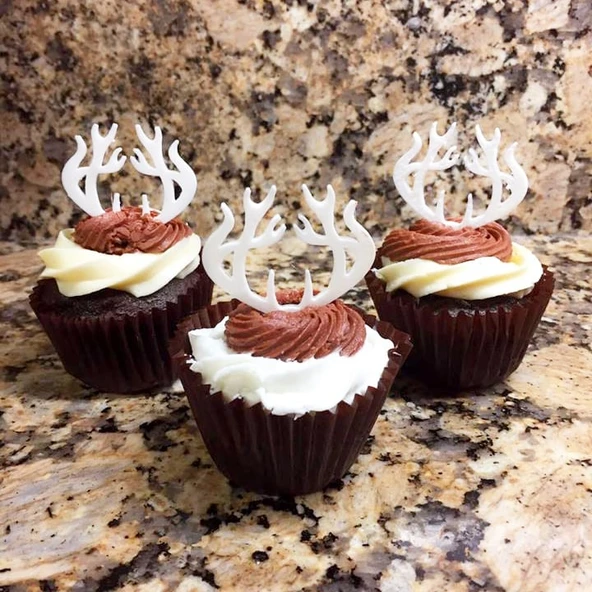 Cupcake süsü - geyik boynuzları (Plastik Aparattır!!!)