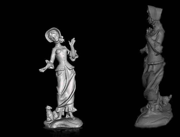Byr kadın heykeli - kadın heykeli - mujer heykeli - femme heykeli (Sadece Plastik Aparattır!!!) 3D - 1