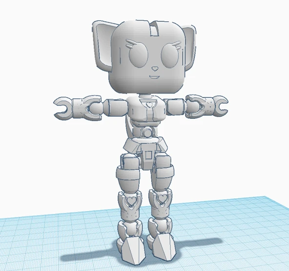 Byr Kawaibot Kitty Tinkerplay (Thingmaker) Aksiyon figürü [Test için hazır!] (Sadece Plastik Aparattır!!!) 3D - 3