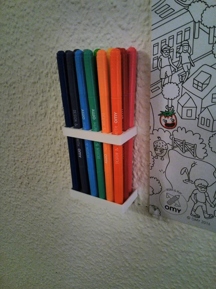 Byr Duvara Monte Kalem Tutucu (Sadece Plastik Aparattır!!!) 3D - Resim 2