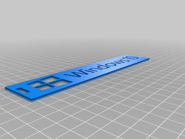 Byr Windows 10 Anahtarlık (Sadece Plastik Aparattır!!!) 3D - 3