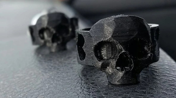 Byr Kafatası Kalp Yüzük (Plastik Aparattır!!!) 3D - Resim 2