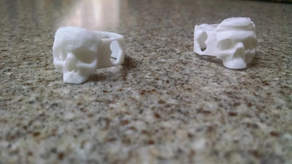 Byr Kafatası Kalp Yüzük (Plastik Aparattır!!!) 3D - Resim 3