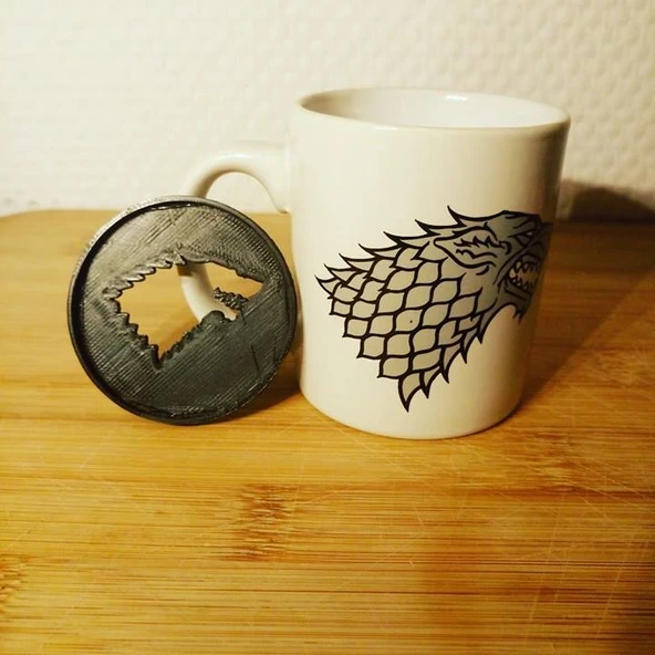 Byr Game of Thrones Wolf Kahve Çekmecesi (Plastik Aparattır!!!) 3D - 2