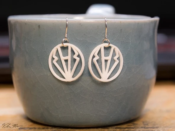 Byr Pantolon Takım Elbiseli Ulus Küpe (Plastik Aparattır!!!) 3D