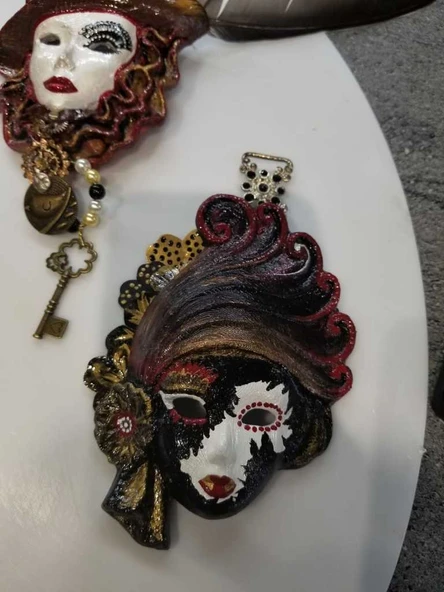 Byr Maske - Venedik'ten tipik İtalyan maskesi (Sadece Plastik Aparattır!!!) 3D - Resim 4