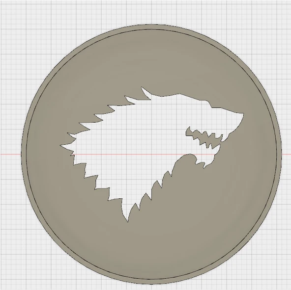 Byr Game of Thrones Wolf Kahve Çekmecesi (Plastik Aparattır!!!) 3D - 3