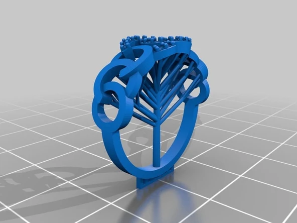 Chanel logolu yüzük - Takı 3D model (Plastik Aparattır!!!)