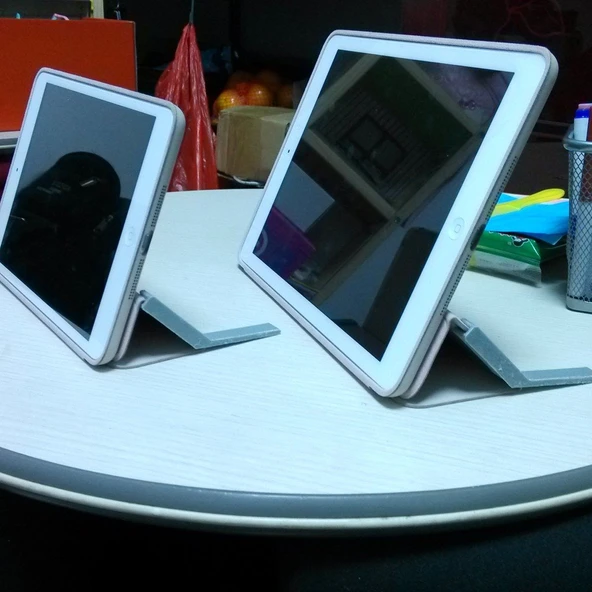 ipad, ipad 2, ipad air, ipad mini, ipad mini 2 vb. için ipad standı. (Plastik Aparattır!!!) - 1