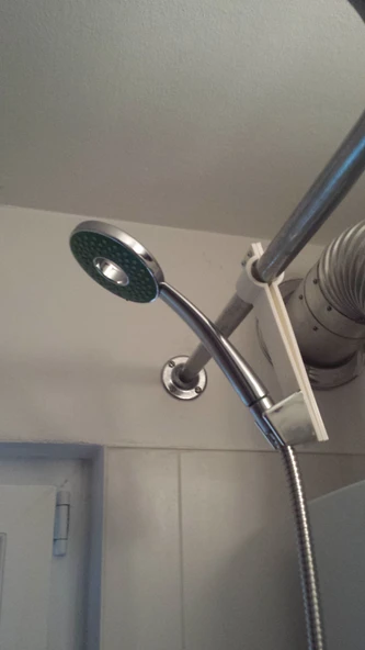 Byr Yatay çubuk için duş başlığı tutucusu (Sadece Plastik Aparattır!!!) 3D - Resim 2