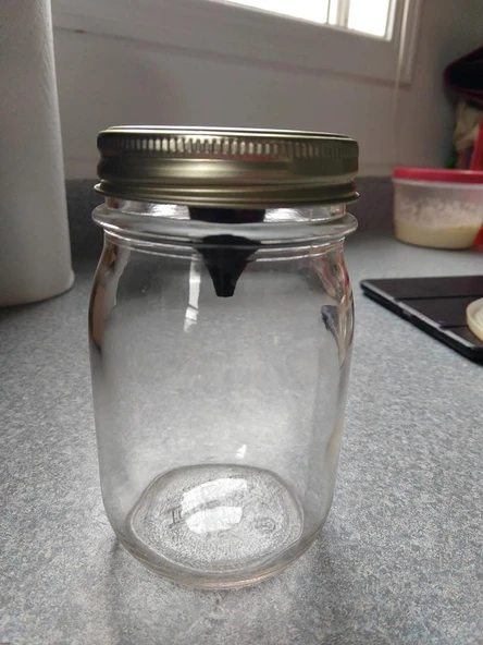 Byr Meyve Sinek Tuzağı Kavanoz Kapağı - Yüzük Yok (Sadece Plastik Aparattır!!!) 3D - Resim 4