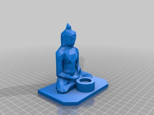 Düşük Poli Buda Tütsü Tutucu (Plastik Aparattır!!!)