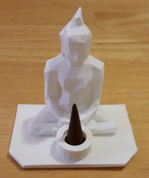 Byr Düşük Poli Buda Tütsü Tutucu (Sadece Plastik Aparattır!!!) 3D - Resim 4