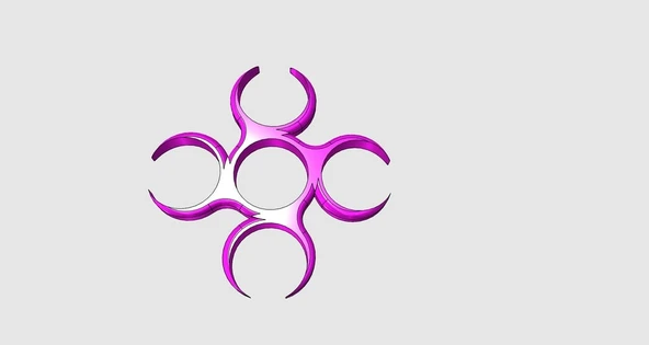 Dört Offlu Açık Uydu Fidget Spinner (EDC) (Plastik Aparattır!!!)