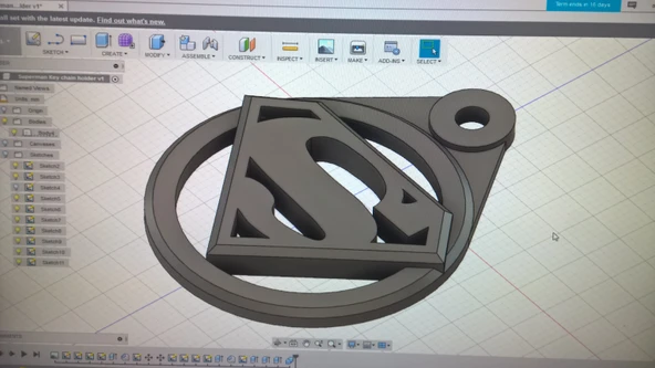 Byr Süpermen Anahtarlık Kolye (Plastik Aparattır!!!) 3D - Resim 4