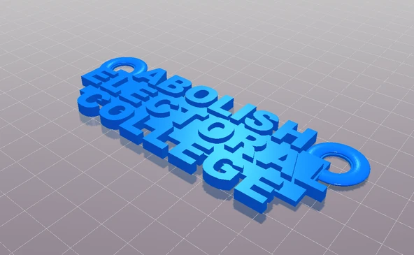 Byr "Seçim Koleji" kolye cazibesini 2 yüzük ile kaldırın (Sadece Plastik Aparattır!!!) 3D - Resim 3