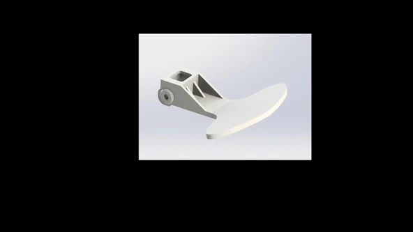 Byr beko çamaşır makinesi kulpu (Sadece Plastik Aparattır!!!) 3D